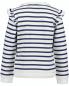 Preview: Sweater Blume blau gestreift 122